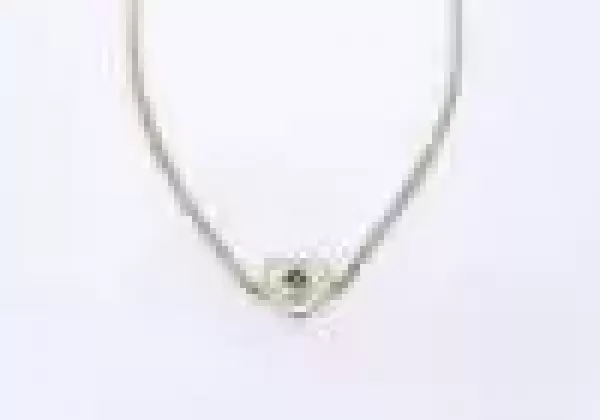 Ceylon Blue Sapphire Heart Necklace in 22k Gold